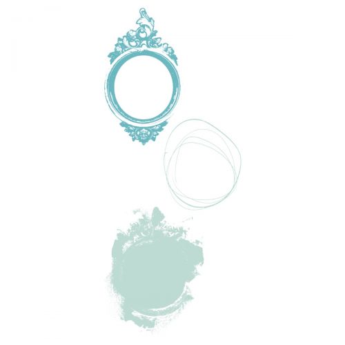 Load image into Gallery viewer, Sizzix • layered clear stamps set artsy regal frame 3pcs

