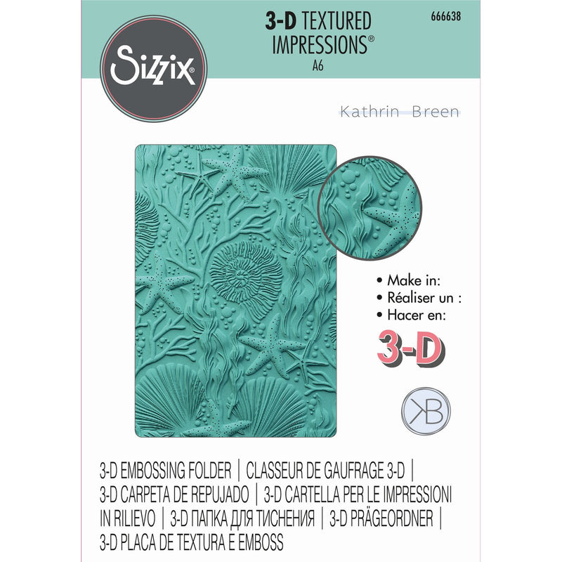 Load image into Gallery viewer, Sizzix • 3d textured impressions embossing folder under the sea
