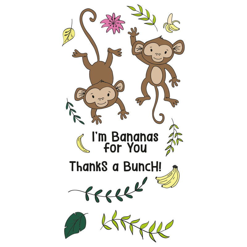 Load image into Gallery viewer, Sizzix • clear stamp set going bananas 15pcs
