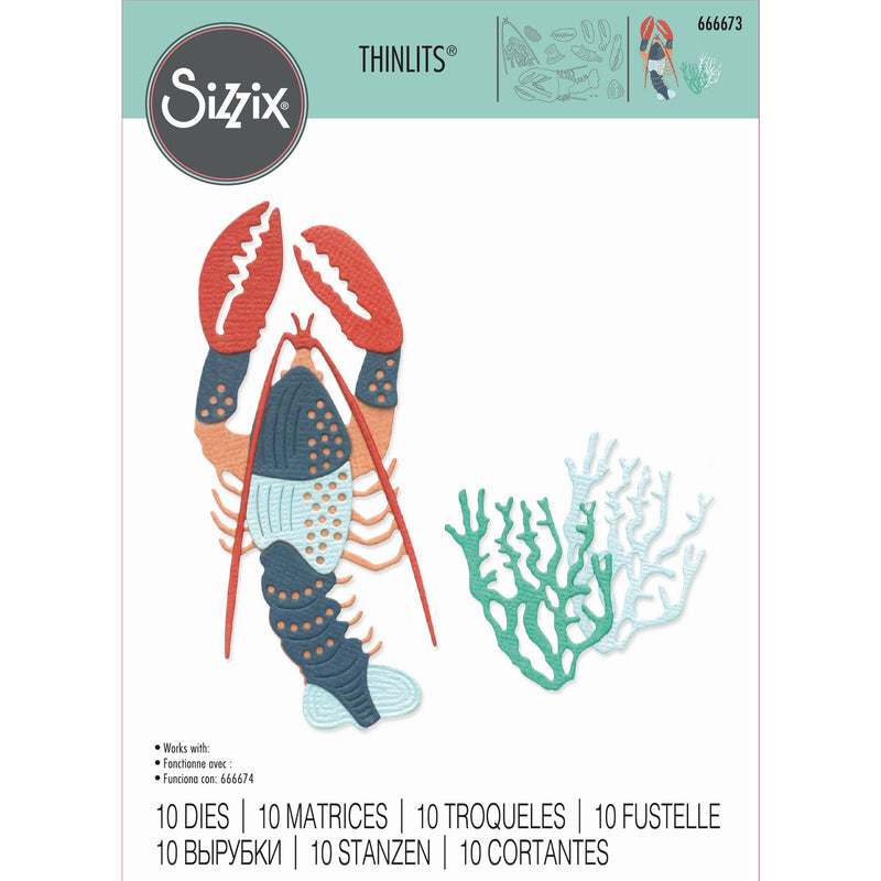 Load image into Gallery viewer, Sizzix • thinlits die set ocean critters 10pcs

