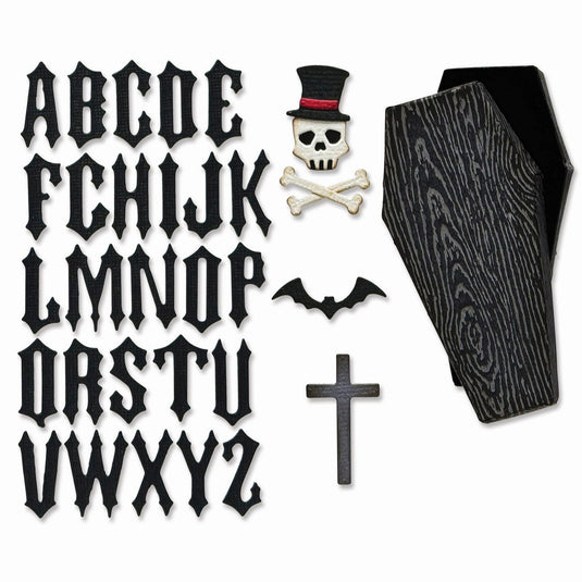 Sizzix • tim holtz thinlits die vault coffin box 3pcs