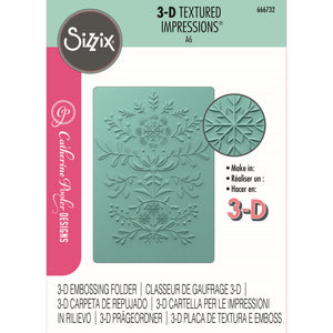 Sizzix • 3d textured impressions embossing folder yuletide