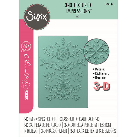 Sizzix • 3d textured impressions embossing folder yuletide