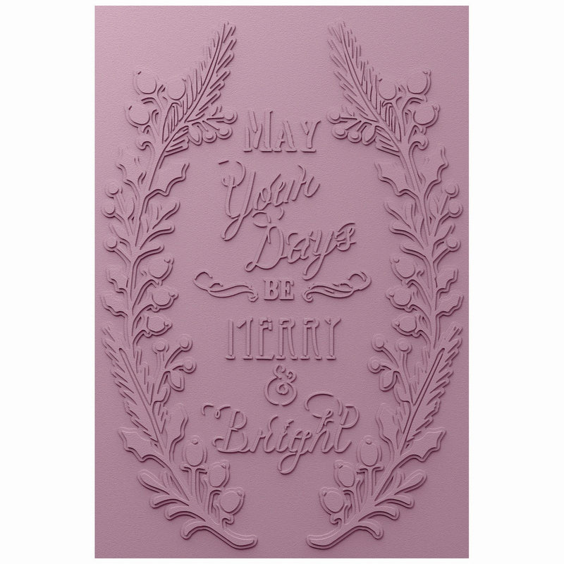 Load image into Gallery viewer, Sizzix • 3d textured impressions embossing folder merry bright
