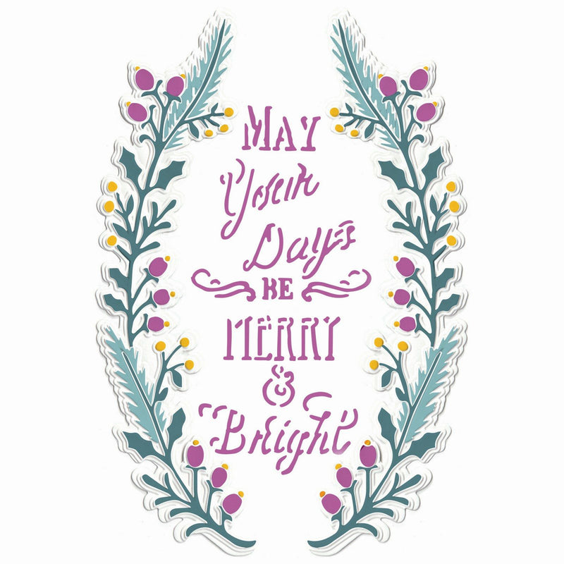 Load image into Gallery viewer, Sizzix • 3d textured impressions embossing folder merry bright
