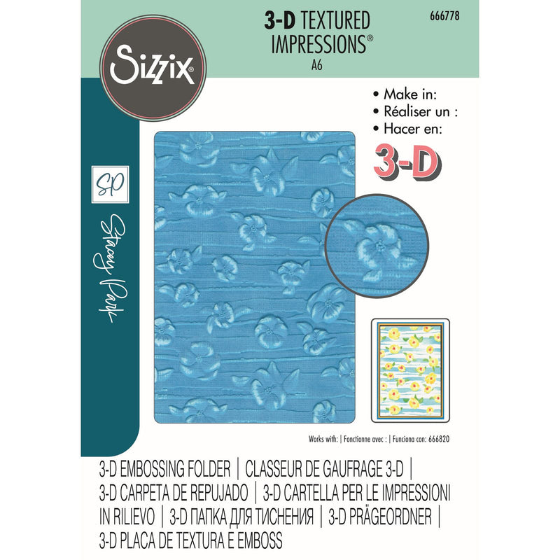 Load image into Gallery viewer, Sizzix • 3d textured impressions embossing folder serene sophisticate
