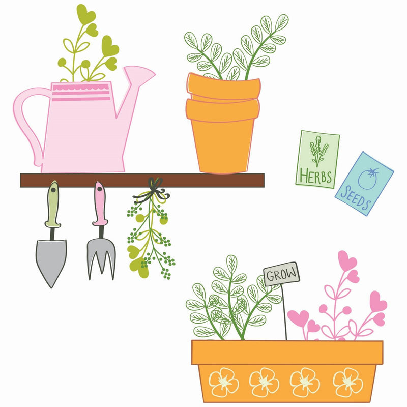 Load image into Gallery viewer, Sizzix • clear stamps greenhouse finds 14pcs
