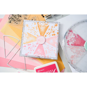 Sizzix • clear stamps with framelits build-a-burst painterly 11pcs