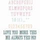 Sizzix • clear stamps with framelits fine line alpha 01 60pcs