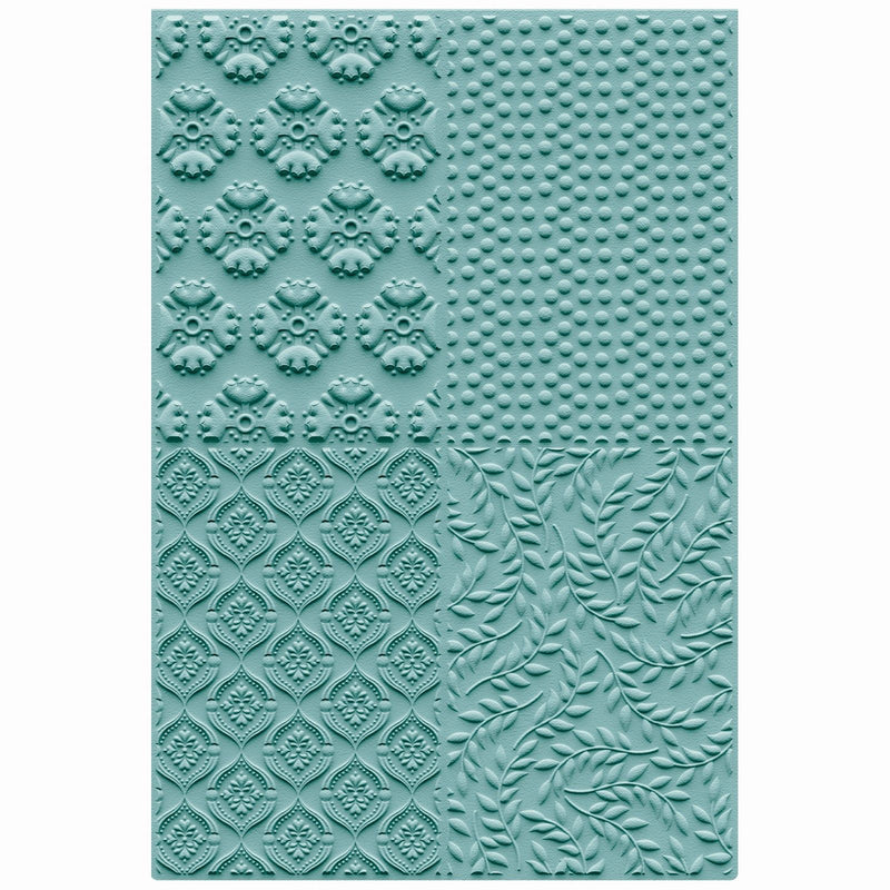 Load image into Gallery viewer, Sizzix • 3-d textured impressions embossing folder posh patterns by catherine pooler
