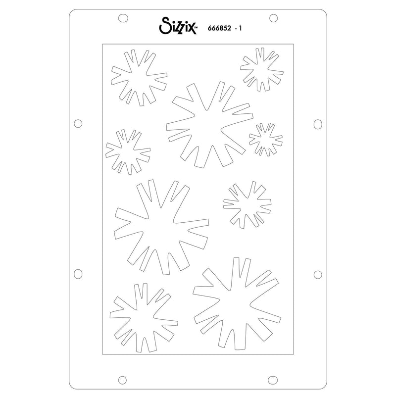 Load image into Gallery viewer, Sizzix • studio clear stamps set 11pcs 3pcs stencils strength in numbers by cat kerr
