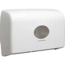 Toiletroldispenser aquarius mini jumbo plastic wit