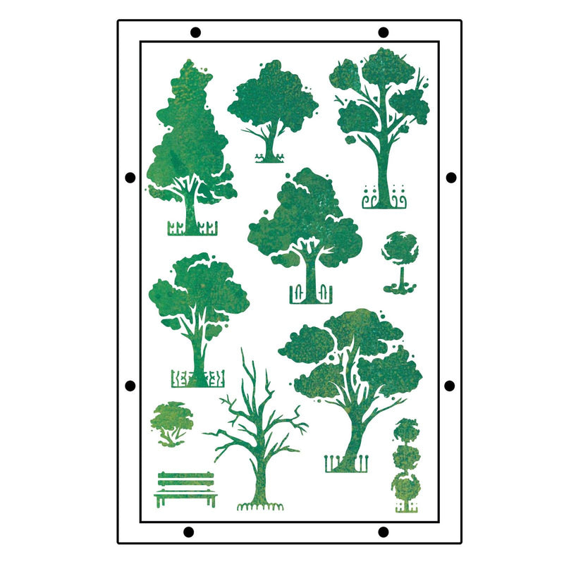 Load image into Gallery viewer, Sizzix • studio clear stamps set 20pcs 3pcs stencils city life by vic hollins
