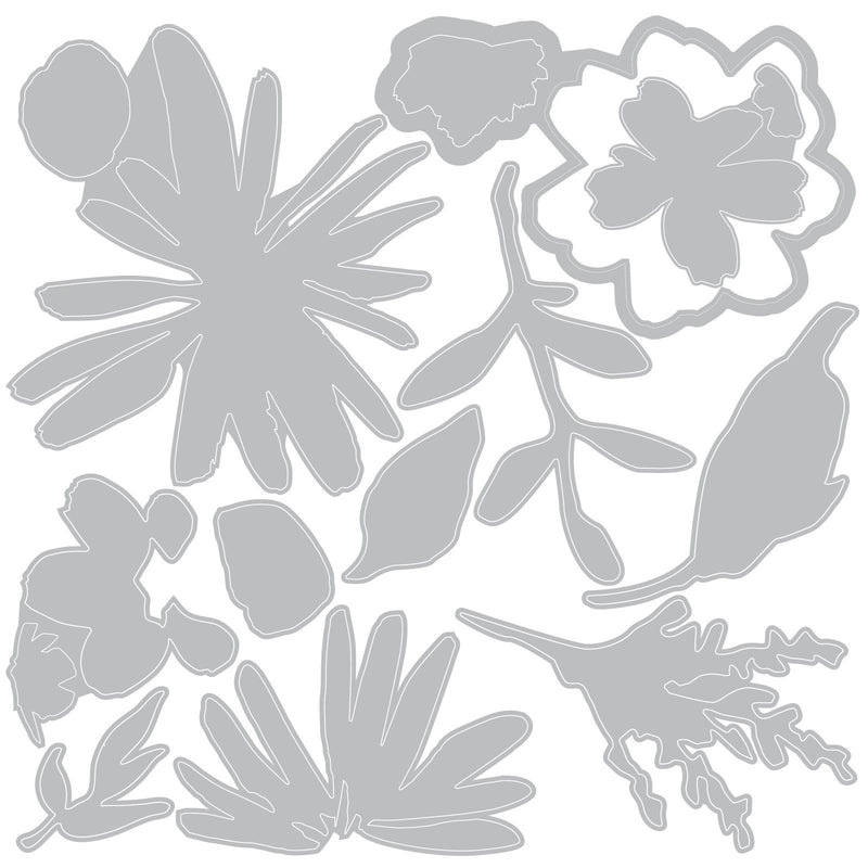 Load image into Gallery viewer, Sizzix • 2d embossing folder thinlit set vault floristry 11pcs by tim holtz
