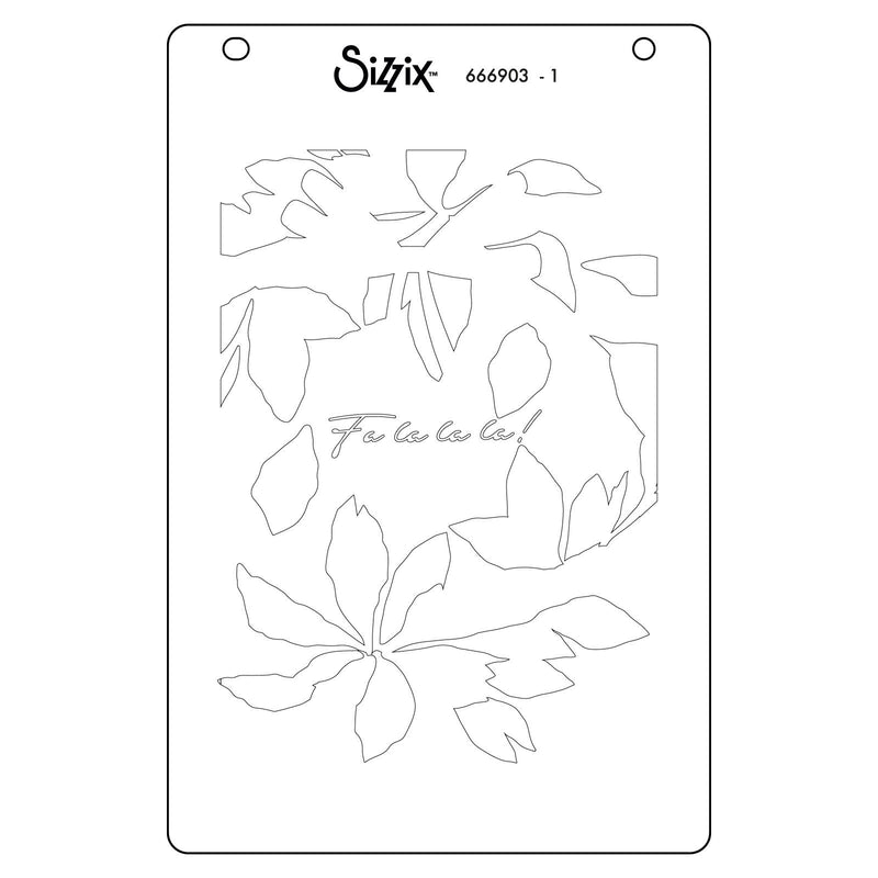 Load image into Gallery viewer, Sizzix • a6 stencil 4pcs a wreath in time by stacey park
