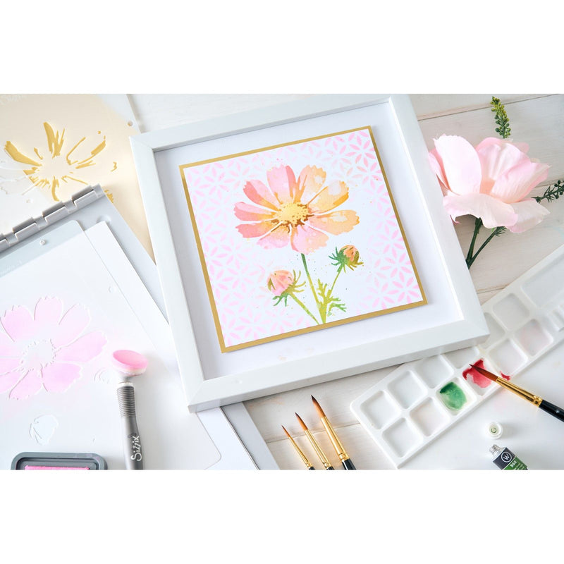 Load image into Gallery viewer, Sizzix • layered stencils 4pcs cosmo by willow wolfe
