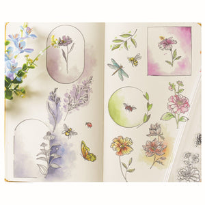 Sizzix • clear stamp set 18pcs floral frames and mini flowers by willow wolfe