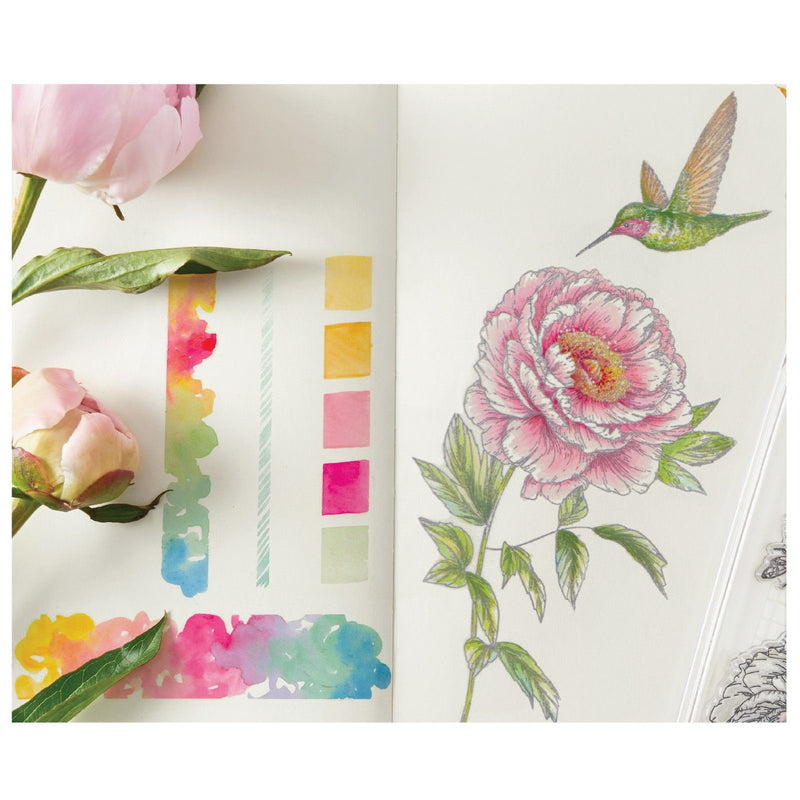 Load image into Gallery viewer, Sizzix • clear stamp set 7pcs flowers and creatures by willow wolfe

