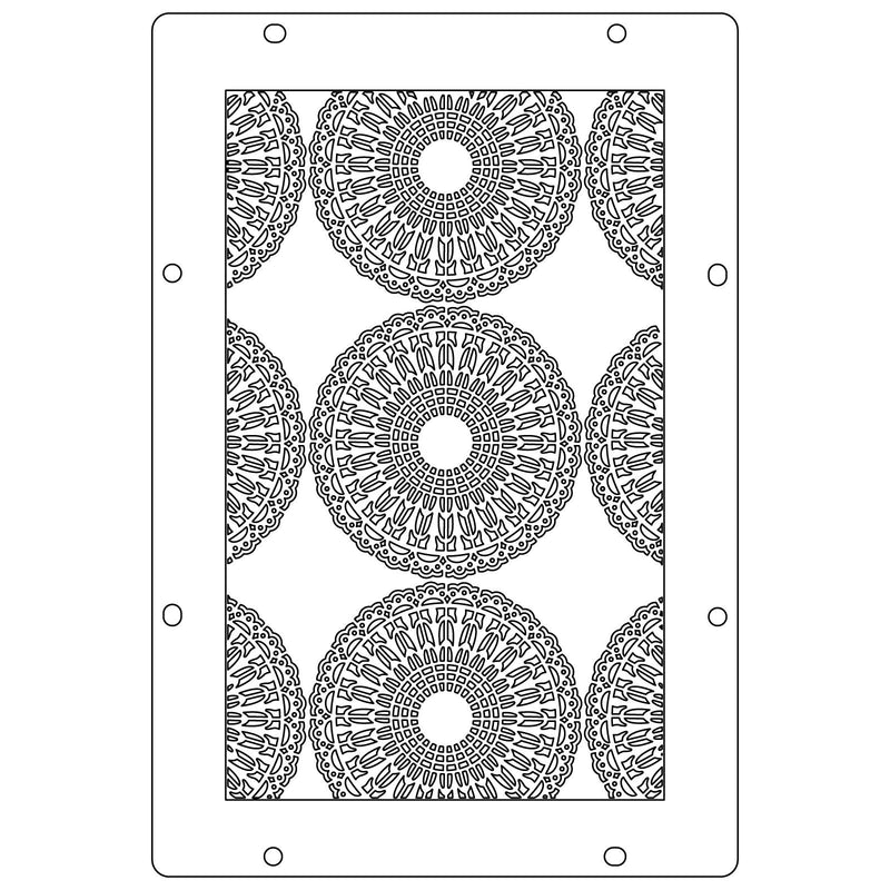 Load image into Gallery viewer, Sizzix • studio: a5 clear stamps 3pcs a5 stencils stitches by mark montano
