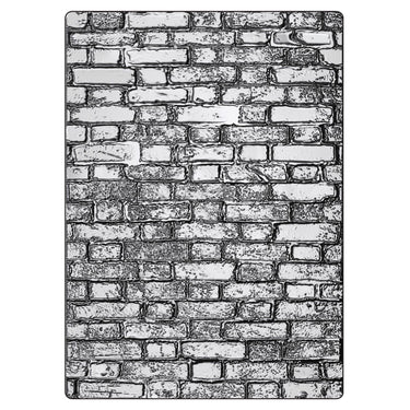 Sizzix • 3d texture fades embossing folder brickwork large a5 by tim holtz