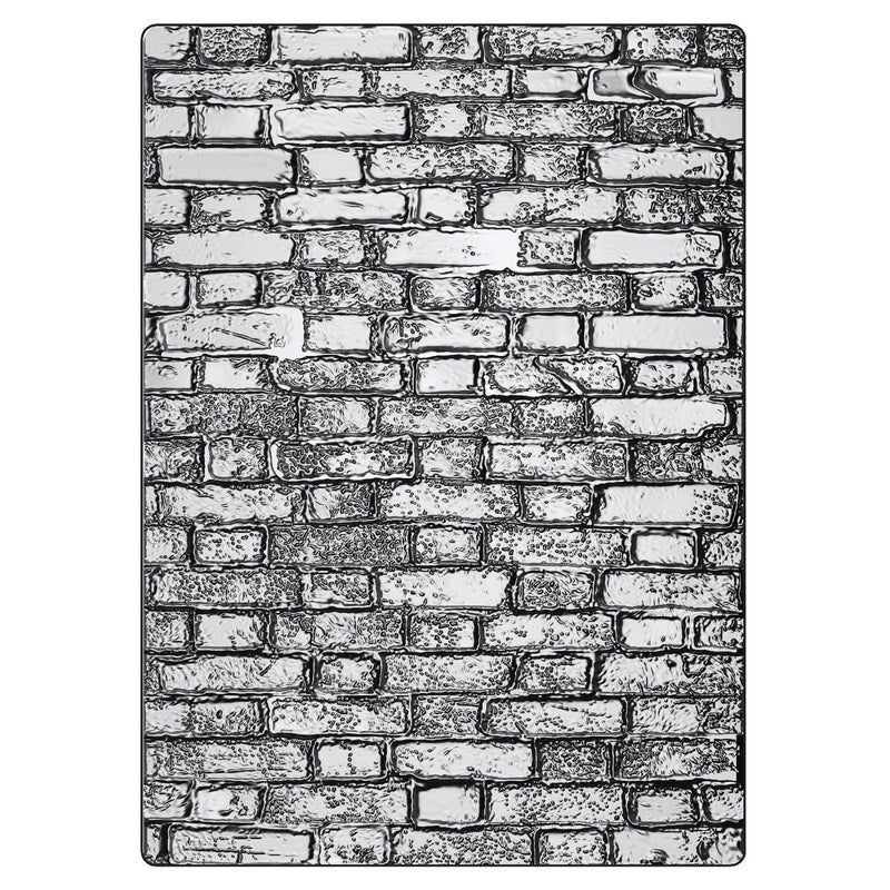 Load image into Gallery viewer, Sizzix • 3d texture fades embossing folder brickwork large a5 by tim holtz
