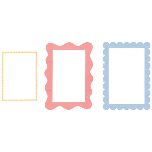 Sizzix • thinlits die set 9pcs fun borders by letters by shells