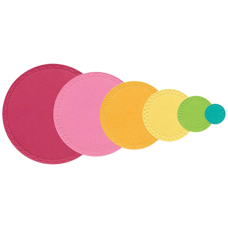 Load image into Gallery viewer, Sizzix • thinlits die set border party circles by catherine pooler 6pcs
