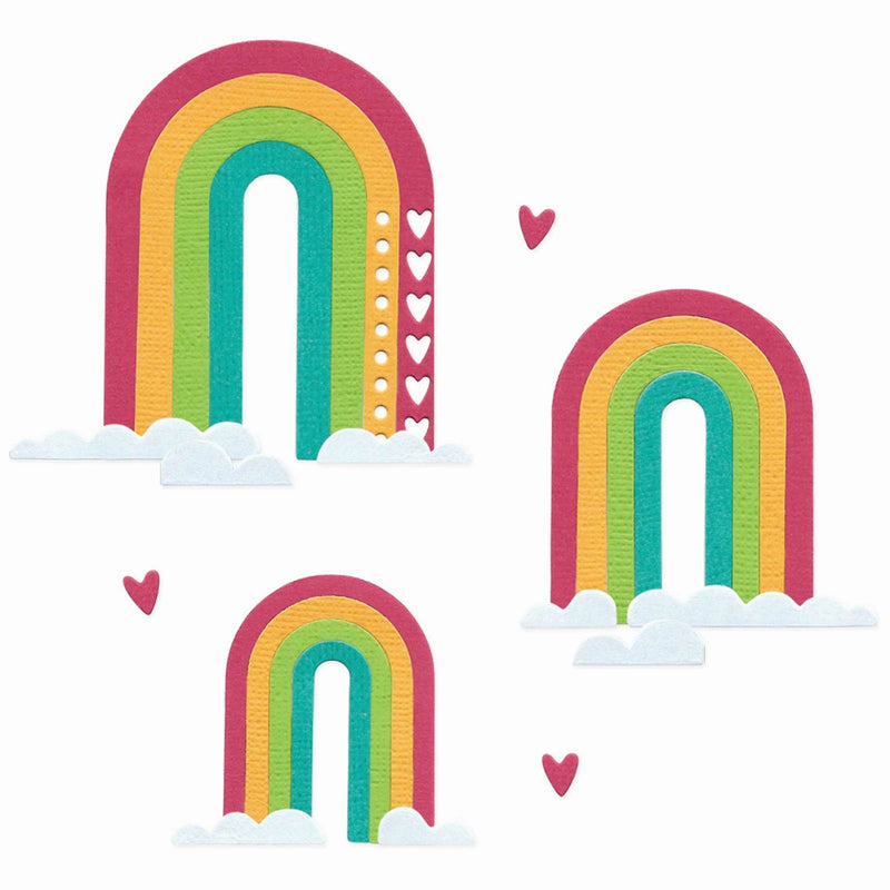 Load image into Gallery viewer, Sizzix • thinlits die set rainbow arches by catherine pooler 14pcs
