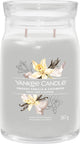 Yankee candle - smoked vanilla cashmere large jar geurkaars - 90 branduren - twee lonten
