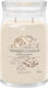 Yankee candle - warm cashmere large jar geurkaars - 90 branduren - twee lonten