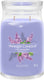 Yankee candle - lilac blossoms large jar geurkaars - 90 branduren - twee lonten