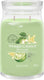Yankee candle - vanilla lime large jar geurkaars - 90 branduren - twee lonten