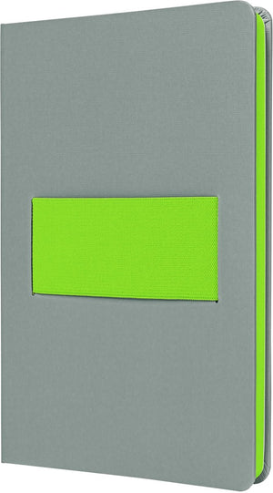 Sigel notitieboek linescape neo - formaat a5 - met lijn - lichtgrijs lime - si-ls201