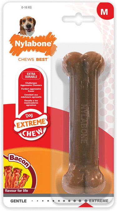 Nylabone dura chew voor harde bijters baconsmaak