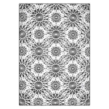 Sizzix • 3-d texture fades embossing folder kaleidoscope a5 by tim holtz