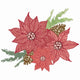 Sizzix • clear stamp set with framelits poinsettia trio by 49 and market 26pcs