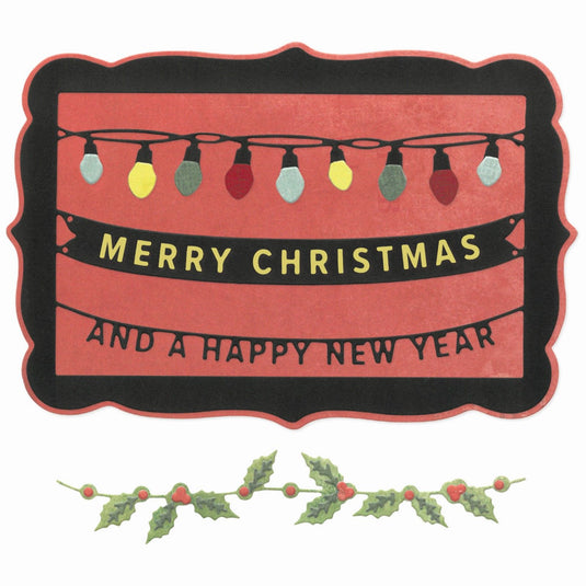 Sizzix • thinlits die set snap and swap merry christmas by 49 and market 15pcs