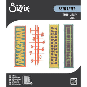 Sizzix • thinlits die set 6pcs stretchers by seth apter