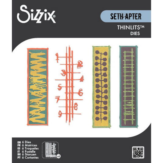 Sizzix • thinlits die set 6pcs stretchers by seth apter