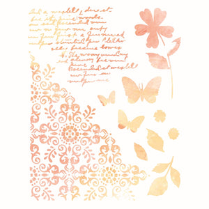 Sizzix • a4 stencil 1pcs petal play by 49 market