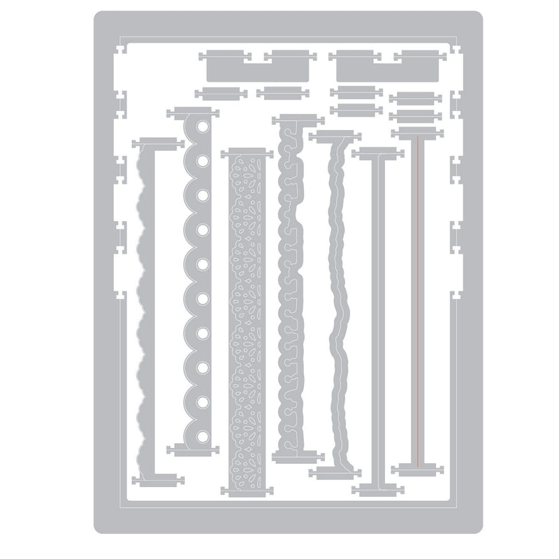 Load image into Gallery viewer, Sizzix • thinlits die set 16pcs snap and swap journal set by 49 and market
