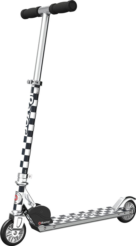 Razor a special edition - step - zwart wit geblokt - opvouwbaar - lichtgewicht aluminium - voor kinderen - tot 65 kg - vanaf 5 jaar