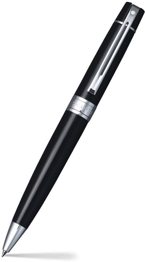 Sheaffer balpen 300 e9312 - glossy black chrome plated