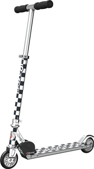 Razor a special edition - step - zwart wit geblokt - opvouwbaar - lichtgewicht aluminium - voor kinderen - tot 65 kg - vanaf 5 jaar