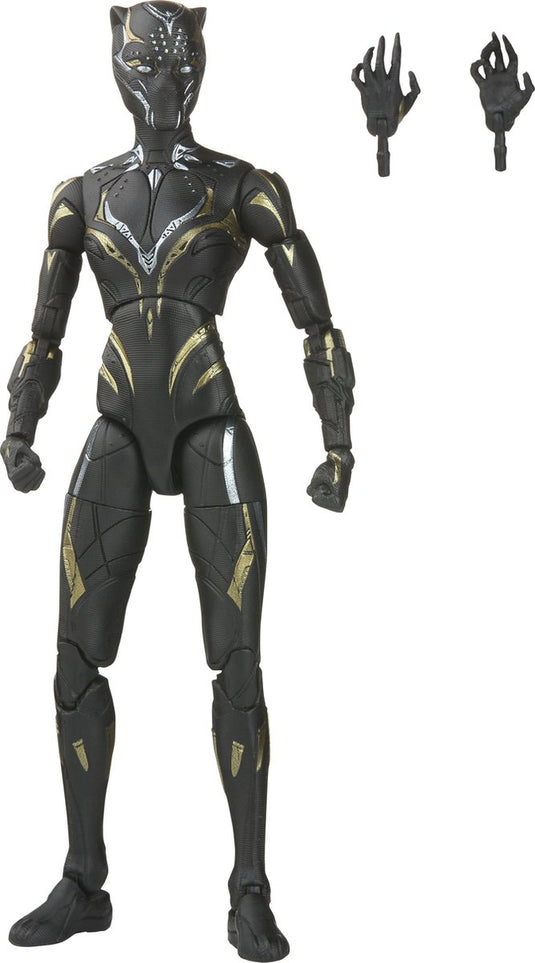 Marvel hasbro black panther actiefiguur black panther 15 cm wakanda forever legends series multicolours