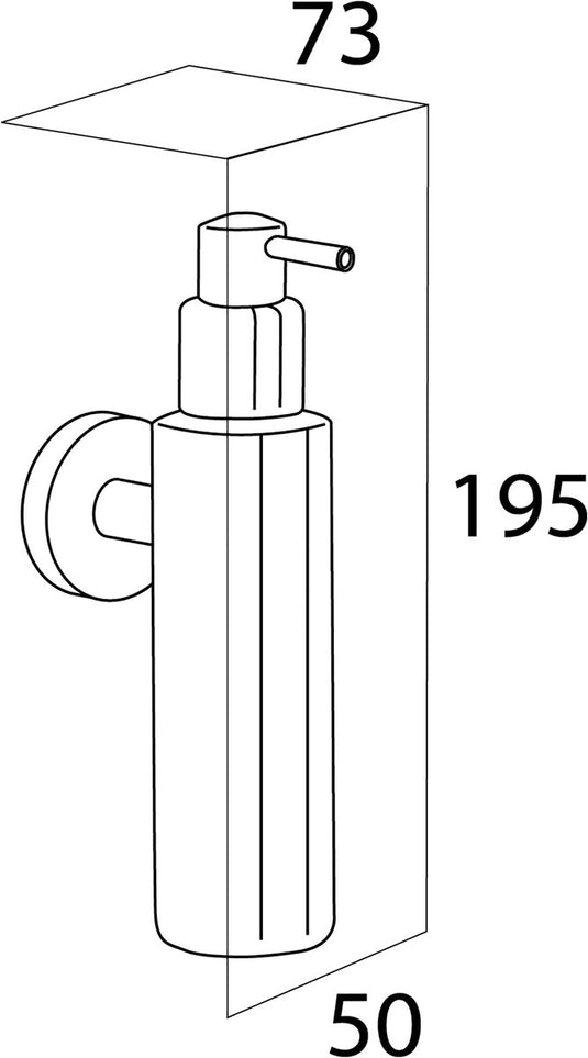Coram tiger boston zeepdispenser - rvs gepolijst