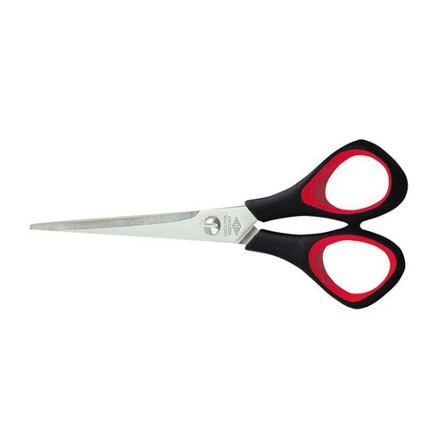 Schaar wedo 16cm zwart rood