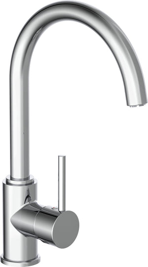 Schütte casalla design keukenkraan voor waterverwarmer - met vrije uitloop - mengkraan - lage druk - hoge, draaibare uitloop - zijdelingse greep - chroom