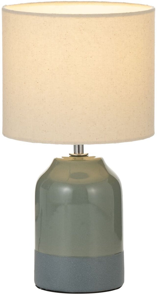 Pauleen led tafellamp sandy glow - e14 - max. 20w - woonkamer, slaapkamer eetkamer - crème groen