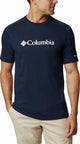 Columbia csc basic logo short sleeve - collegiate navy - heren - maat l